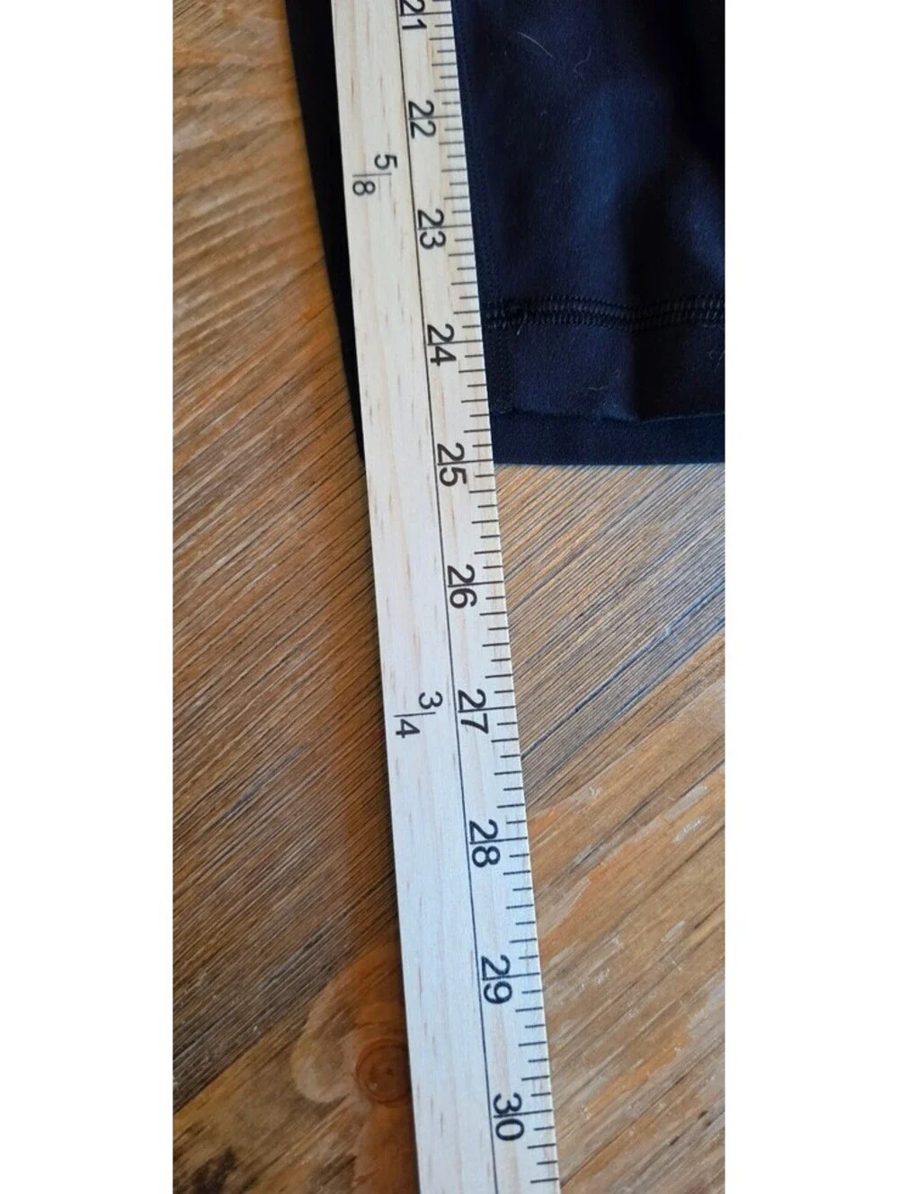 Lululemon Black High Rise 7/8 Leggings Women’s No Size Tag 25” Inseam